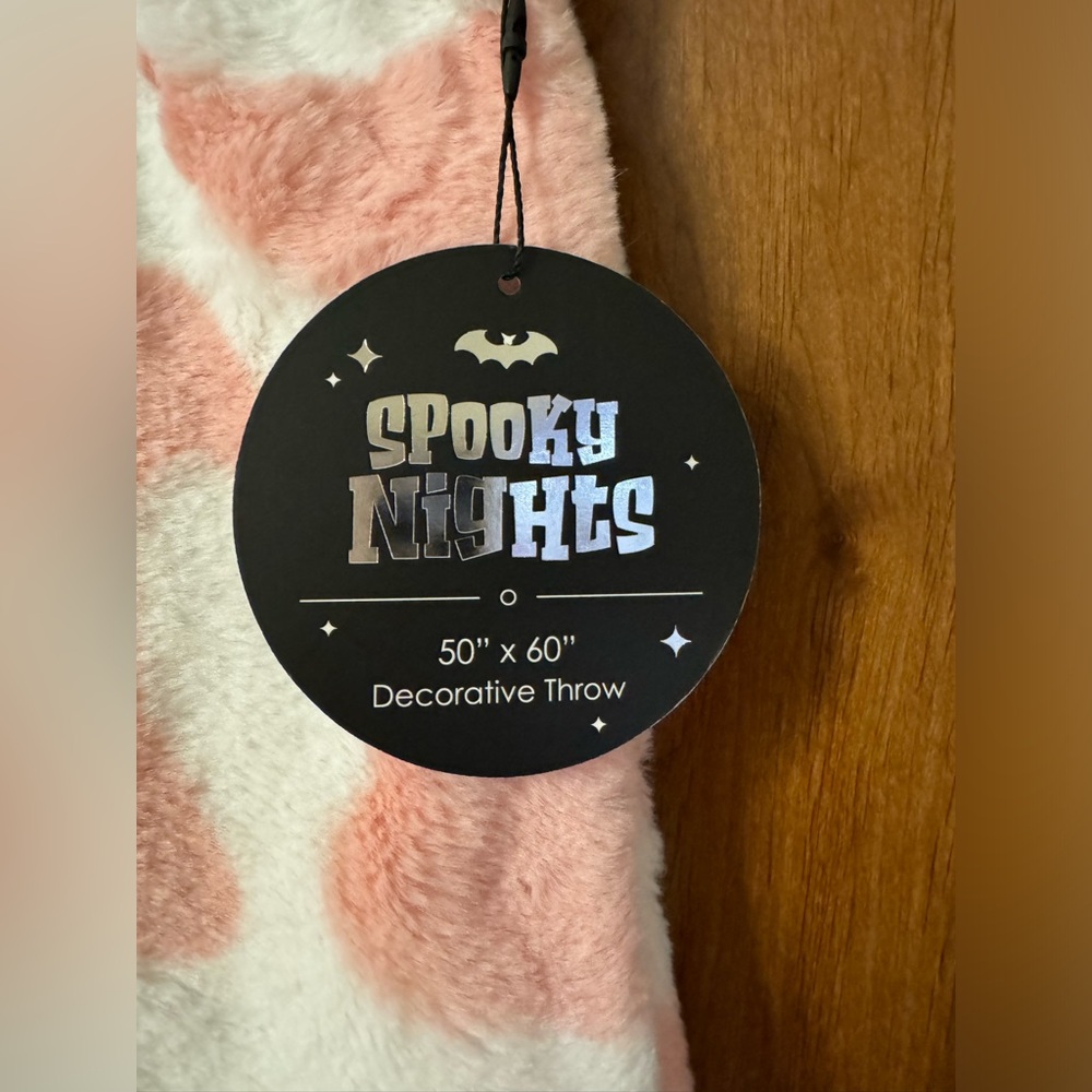 Spooky Nights Decorative Throw NWT